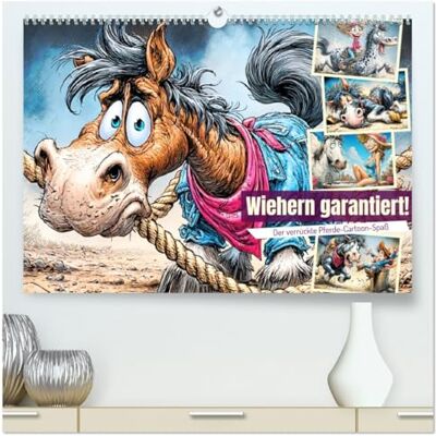 Hurley, Rose Wiehern garantiert. Der verrückte Pferde-Cartoon-Spaß (hochwertiger Premium Wandkalender 2026 DIN A2 quer), Kunstdruck in Hochglanz: Witzige Cartoons und jede Menge Humor für Pferdefreunde Hurley, Rose Wiehern garantiert. Der verrückte Pferde-Cartoon-Spaß (hochwertiger Premium Wandkalender 2026 DIN A2 quer), Kunstdruck in Hochglanz: Witzige Cartoons und jede Menge Humor für Pferdefreunde