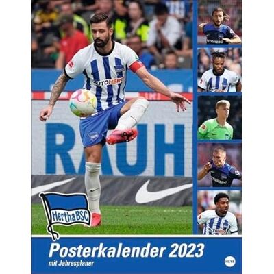 Heye Calendario de póster Hertha 2023 con los jugadores del Hertha BSC. Práctico calendario de pared anual 2023 para aficionados al fútbol. Calendario de imágenes de alta calidad para colgar Heye Calendario de póster Hertha 2023 con los jugadores del Hertha BSC. Práctico calendario de pared anual 2023 para aficionados al fútbol. Calendario de imágenes de alta calidad para colgar