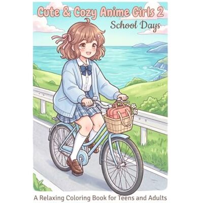 ART Cute&Cozy Anime Girls 2 School Days: A Relaxing Coloring Book for Teens and Adults ART Cute&Cozy Anime Girls 2 School Days: A Relaxing Coloring Book for Teens and Adults