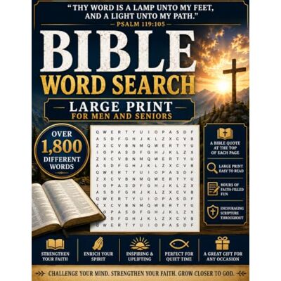 Stanley Bible Word Search Large Print for Men, Adults and Seniors With Inspiring Quotes Stanley Bible Word Search Large Print for Men, Adults and Seniors With Inspiring Quotes