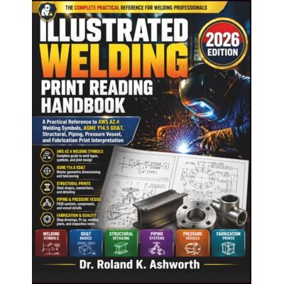 Roland ILLUSTRATED WELDING PRINT READING HANDBOOK 2026: A Practical Reference to AWS A2.4 Welding Symbols, ASME Y14.5 GD&T, Structural, Piping, Pressure ... (The Ashworth Engineering Library) Roland ILLUSTRATED WELDING PRINT READING HANDBOOK 2026: A Practical Reference to AWS A2.4 Welding Symbols, ASME Y14.5 GD&T, Structural, Piping, Pressure ... (The Ashworth Engineering Library)