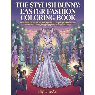 The Stylish Bunny: Easter Fashion Coloring Book: A Fashionista’s Journey for Girls Ages 8-12 Designing the Perfect Look with Latest Trends, Shopping ... Styles (The Big Line Art Easter Collection) The Stylish Bunny: Easter Fashion Coloring Book: A Fashionista’s Journey for Girls Ages 8-12 Designing the Perfect Look with Latest Trends, Shopping ... Styles (The Big Line Art Easter Collection)