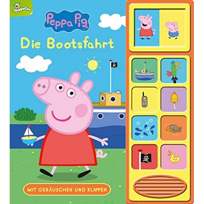 Phoenix Peppa Pig Die Bootsfahrt Klappen-Geräusche-Buch mit 10 Sounds Pappbilderbuch für Kinder ab 3 Jahren Phoenix Peppa Pig Die Bootsfahrt Klappen-Geräusche-Buch mit 10 Sounds Pappbilderbuch für Kinder ab 3 Jahren