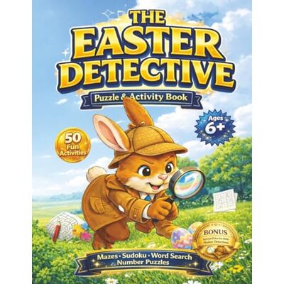 Creative The Easter Detective: Easter Puzzle & Activity Book for Kids Ages 6–10 – Mazes, Sudoku, Word Searches & Coloring Fun Creative The Easter Detective: Easter Puzzle & Activity Book for Kids Ages 6–10 – Mazes, Sudoku, Word Searches & Coloring Fun