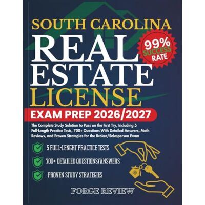 Rio SOUTH CAROLINA Real Estate License Exam Prep 2026/2027: The Complete Study Solution to Pass on the First Try, Including 5 Full-Length Practice Tests, ... Strategies for the Broker/Salesperson Exa Rio SOUTH CAROLINA Real Estate License Exam Prep 2026/2027: The Complete Study Solution to Pass on the First Try, Including 5 Full-Length Practice Tests, ... Strategies for the Broker/Salesperson Exa