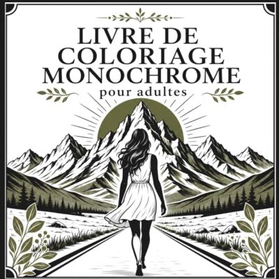 ART Livre de Coloriage Monochrome pour Adultes: 50 Illustrations Relaxantes de Femmes, Nature, Animaux, Paysages et Botanique – Vie Douce pour des Moments de Calme, Anti-Stress et Pleine Conscience ART Livre de Coloriage Monochrome pour Adultes: 50 Illustrations Relaxantes de Femmes, Nature, Animaux, Paysages et Botanique – Vie Douce pour des Moments de Calme, Anti-Stress et Pleine Conscience