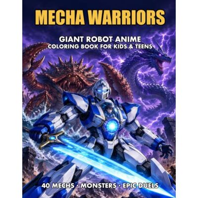 Mecha Warriors: Giant Robot Anime Coloring Book for Kids and Teens: 40 Battle Mechs, Pilots, Kaiju Monsters and Epic Duels Mecha Warriors: Giant Robot Anime Coloring Book for Kids and Teens: 40 Battle Mechs, Pilots, Kaiju Monsters and Epic Duels