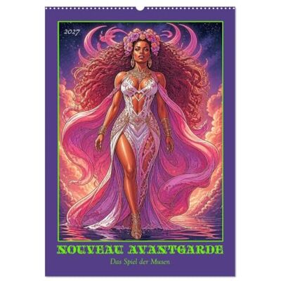 Braun Nouveau Avantgarde: Das Spiel der Musen (Wandkalender 2027 DIN A2 hoch), Monatskalender: Jugendstil trifft Avantgarde: Zwölf ausdrucksstarke Frauenporträts im opulenten Comic-Stil Braun Nouveau Avantgarde: Das Spiel der Musen (Wandkalender 2027 DIN A2 hoch), Monatskalender: Jugendstil trifft Avantgarde: Zwölf ausdrucksstarke Frauenporträts im opulenten Comic-Stil