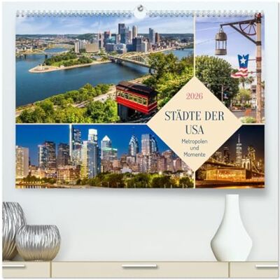 Viola, Melanie Städte der USA Metropolen und Momente (hochwertiger Premium Wandkalender 2026 DIN A2 quer), Kunstdruck in Hochglanz: Beeindruckende urbane Impressionen Viola, Melanie Städte der USA Metropolen und Momente (hochwertiger Premium Wandkalender 2026 DIN A2 quer), Kunstdruck in Hochglanz: Beeindruckende urbane Impressionen