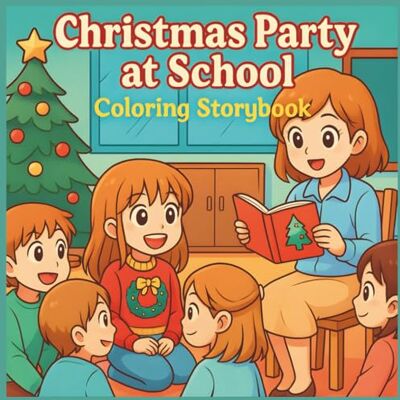 Christmas Party at School Coloring Storybook for Kids: Fun Holiday Storytelling & Festive Coloring Activities for Ages 3–8 Christmas Party at School Coloring Storybook for Kids: Fun Holiday Storytelling & Festive Coloring Activities for Ages 3–8