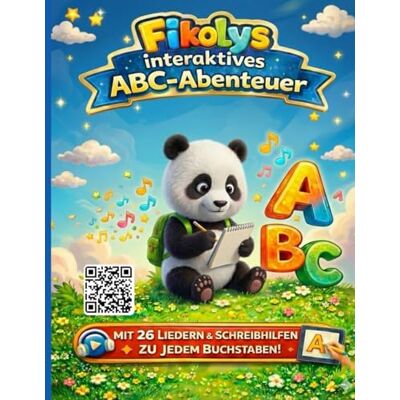 Fikoly ABC-Mitmachbuch: 26 Lieder zum Lernen & Schreiben: Das interaktive Alphabet-Abenteuer für Kinder von 4 bis 7 Jahren – Malen, Singen & Schreiben lernen mit dem Panda (Inkl. QR-Codes & Diplom) Fikoly ABC-Mitmachbuch: 26 Lieder zum Lernen & Schreiben: Das interaktive Alphabet-Abenteuer für Kinder von 4 bis 7 Jahren – Malen, Singen & Schreiben lernen mit dem Panda (Inkl. QR-Codes & Diplom)