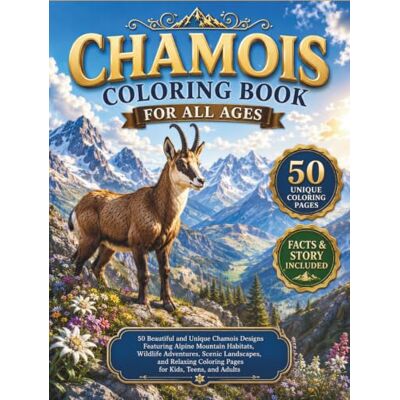 Creative Chamois Coloring Book for All Ages: 50 Beautiful and Unique Chamois Designs Featuring Alpine Mountain Habitats, Wildlife Adventures, Scenic ... (Mountain Wildlife Coloring Book Series) Creative Chamois Coloring Book for All Ages: 50 Beautiful and Unique Chamois Designs Featuring Alpine Mountain Habitats, Wildlife Adventures, Scenic ... (Mountain Wildlife Coloring Book Series)