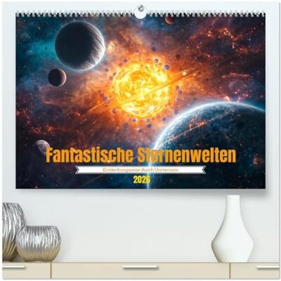 Wedel, Viktor Fantastische Sternenwelten (hochwertiger Premium Wandkalender 2026 DIN A2 quer), Kunstdruck in Hochglanz: Entdeckungsreise durch das Universum Wedel, Viktor Fantastische Sternenwelten (hochwertiger Premium Wandkalender 2026 DIN A2 quer), Kunstdruck in Hochglanz: Entdeckungsreise durch das Universum