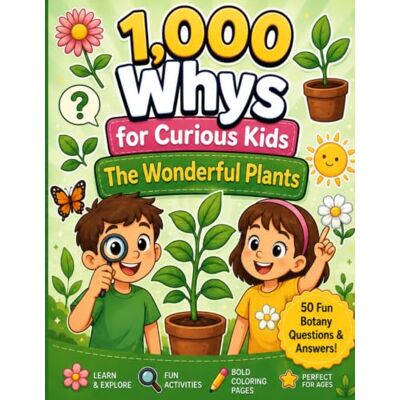 Creative 1,000 Whys for Curious Kids: The Wonderful Plants: 50 Fun Botany Questions & Answers Activity Book with Big Bold Coloring Pages for Children, Ages 4-8 Creative 1,000 Whys for Curious Kids: The Wonderful Plants: 50 Fun Botany Questions & Answers Activity Book with Big Bold Coloring Pages for Children, Ages 4-8