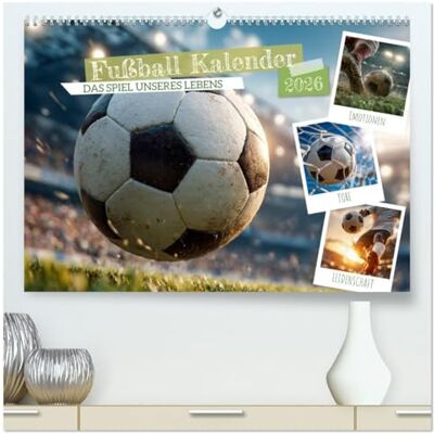 Fotografie, Mb Fußball Kalender Das Spiel unseres Lebens (hochwertiger Premium Wandkalender 2026 DIN A2 quer), Kunstdruck in Hochglanz: Fesselnde Fußballbilder ... Momenten voller Emotion und Liebe zum Ball. Fotografie, Mb Fußball Kalender Das Spiel unseres Lebens (hochwertiger Premium Wandkalender 2026 DIN A2 quer), Kunstdruck in Hochglanz: Fesselnde Fußballbilder ... Momenten voller Emotion und Liebe zum Ball.