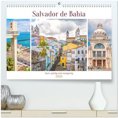 Schwarze, Nina Salvador de Bahia bunt, quirlig und einzigartig (hochwertiger Premium Wandkalender 2026 DIN A2 quer), Kunstdruck in Hochglanz: Salvador de Bahia ... Brasiliens gelegenen Bundesstaates Bahia. Schwarze, Nina Salvador de Bahia bunt, quirlig und einzigartig (hochwertiger Premium Wandkalender 2026 DIN A2 quer), Kunstdruck in Hochglanz: Salvador de Bahia ... Brasiliens gelegenen Bundesstaates Bahia.