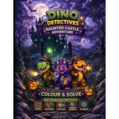 Garmin Dino Detectives: Haunted Castle Adventure: Colour, Trace, Maze & More. Fun activity book for kids aged 4+ Garmin Dino Detectives: Haunted Castle Adventure: Colour, Trace, Maze & More. Fun activity book for kids aged 4+