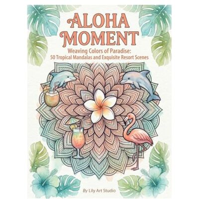 ART ALOHA MOMENT: Weaving Colors of Paradise: 50 Tropical Mandalas and Exquisite Resort Scenes ART ALOHA MOMENT: Weaving Colors of Paradise: 50 Tropical Mandalas and Exquisite Resort Scenes