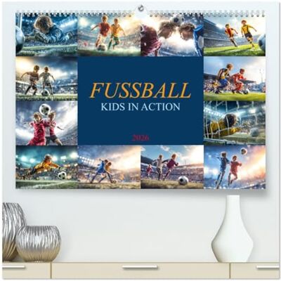 Meutzner, Dirk Fussball Kids in Action (hochwertiger Premium Wandkalender 2026 DIN A2 quer), Kunstdruck in Hochglanz: Jeden Monat voller Spaß und Teamgeist, der Fußball Wandkalender für echte Fußballkids! Meutzner, Dirk Fussball Kids in Action (hochwertiger Premium Wandkalender 2026 DIN A2 quer), Kunstdruck in Hochglanz: Jeden Monat voller Spaß und Teamgeist, der Fußball Wandkalender für echte Fußballkids!