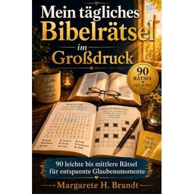 Brandt Mein tägliches Bibelrätsel im Großdruck: 90 leichte bis mittlere Rätsel für entspannte Glaubensmomente und geistige Aktivität Brandt Mein tägliches Bibelrätsel im Großdruck: 90 leichte bis mittlere Rätsel für entspannte Glaubensmomente und geistige Aktivität