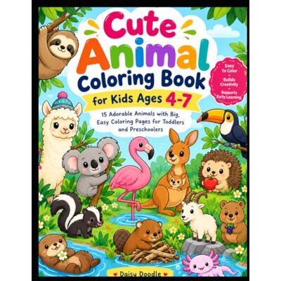 Daisy Tech Cute & Cuddly Animals Coloring Book: A Fun Coloring Adventure for Kids Ages 4-8 Daisy Tech Cute & Cuddly Animals Coloring Book: A Fun Coloring Adventure for Kids Ages 4-8
