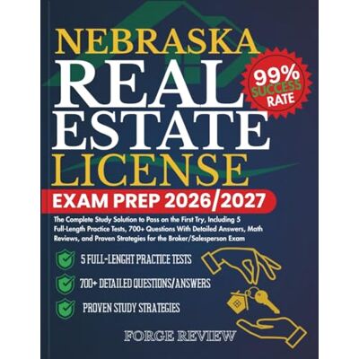 Rio NEBRASKA Real Estate License Exam Prep 2026/2027: The Complete Study Solution to Pass on the First Try, Including 5 Full-Length Practice Tests, 700+ ... Strategies for the Broker/Salesperson Exam Rio NEBRASKA Real Estate License Exam Prep 2026/2027: The Complete Study Solution to Pass on the First Try, Including 5 Full-Length Practice Tests, 700+ ... Strategies for the Broker/Salesperson Exam