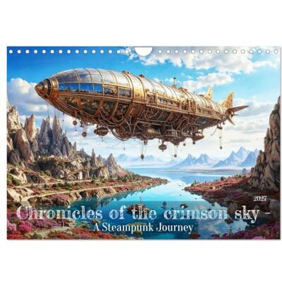 Braun Chronicles of the crimson sky A Steampunk Journey (Wall Calendar 2027 DIN A4 landscape), 12 Month Wall Calendar: Timeless Giants Reimagining the Golden Age of Airships. Braun Chronicles of the crimson sky A Steampunk Journey (Wall Calendar 2027 DIN A4 landscape), 12 Month Wall Calendar: Timeless Giants Reimagining the Golden Age of Airships.
