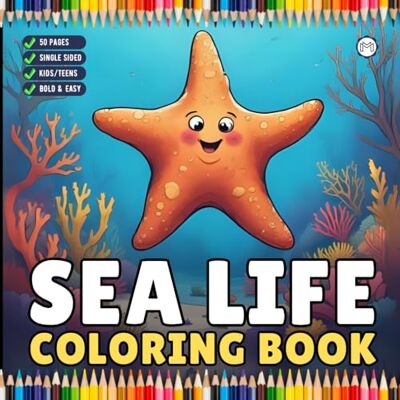 ART Sea Life Coloring Book for Adults Kids Boys Girls Teens Cute Ocean Sea Creatures Coloring Activity Book for Youth Children 50 Pages Single Sided ... Coloring Pages Marine Life Coloring Book ART Sea Life Coloring Book for Adults Kids Boys Girls Teens Cute Ocean Sea Creatures Coloring Activity Book for Youth Children 50 Pages Single Sided ... Coloring Pages Marine Life Coloring Book