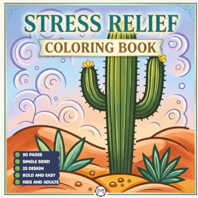 ART Stress Relief Relaxation Coloring Book Gift for Adults Kids Men Women Boys Girls Young Teens: 50 Pages Single Sided Cozy Places Bold and Easy Anxiety ... Relaxing Coloring Sheets for Children ART Stress Relief Relaxation Coloring Book Gift for Adults Kids Men Women Boys Girls Young Teens: 50 Pages Single Sided Cozy Places Bold and Easy Anxiety ... Relaxing Coloring Sheets for Children