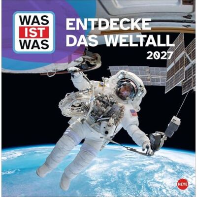 Heye WAS IST WAS Entdecke das Weltall Broschurkalender 2027: Ein Wandkalender fürs Kinderzimmer, voller spannender Fakten über Sterne, Planeten und Raumfahrt. Wandplaner im Format 29,5 x 30 cm Heye WAS IST WAS Entdecke das Weltall Broschurkalender 2027: Ein Wandkalender fürs Kinderzimmer, voller spannender Fakten über Sterne, Planeten und Raumfahrt. Wandplaner im Format 29,5 x 30 cm