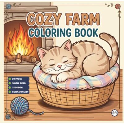 ART 50 Pages Cute Farm Animals Coloring Book Gift for Kids Boys Girls Teens Children Youth: Country Farm Animals Cow Sheep Coloring Sheets for Farmers ... Ages Stress Relief Relaxation Coloring Pages ART 50 Pages Cute Farm Animals Coloring Book Gift for Kids Boys Girls Teens Children Youth: Country Farm Animals Cow Sheep Coloring Sheets for Farmers ... Ages Stress Relief Relaxation Coloring Pages