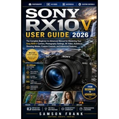 Samson SONY RX10 V USER GUIDE 2026: The Complete Beginner-to-Advanced Manual for Mastering Your Sony RX10 V Camera, Photography Settings, 4K Video, ... Modes, Custom Controls, and Advanced Features Samson SONY RX10 V USER GUIDE 2026: The Complete Beginner-to-Advanced Manual for Mastering Your Sony RX10 V Camera, Photography Settings, 4K Video, ... Modes, Custom Controls, and Advanced Features