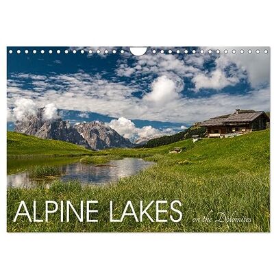 CALVENDO Alpine lakes on the Dolomites (Wall Calendar 2026 DIN A4 Landscape), 12 Month Wall Calendar CALVENDO Alpine lakes on the Dolomites (Wall Calendar 2026 DIN A4 Landscape), 12 Month Wall Calendar