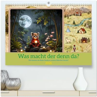 Blue, Liam Was macht der denn da? (hochwertiger Premium Wandkalender 2026 DIN A2 quer), Kunstdruck in Hochglanz: Wie kommt ein Roter Panda in unsere Märchen hinein? Blue, Liam Was macht der denn da? (hochwertiger Premium Wandkalender 2026 DIN A2 quer), Kunstdruck in Hochglanz: Wie kommt ein Roter Panda in unsere Märchen hinein?