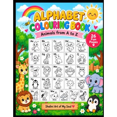 ART ALPHABET COLORING BOOK: Animals from A to Z ART ALPHABET COLORING BOOK: Animals from A to Z