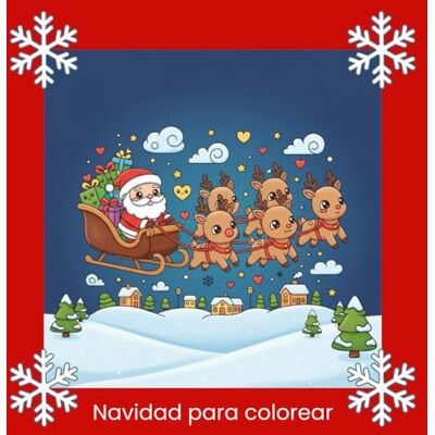 Navidad para colorear: 100 dibujos con motivos navideños para niños a partir de 4 años, creatividad, concentración y relajación Navidad para colorear: 100 dibujos con motivos navideños para niños a partir de 4 años, creatividad, concentración y relajación
