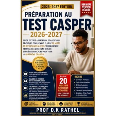 Tura Préparation au Test CASPer 2026-2027 — Dernière version, édition révisée est un guide d’étude complet conçu pour aider les candidats à se préparer ... nécessaires pour viser le quatrième quartile Tura Préparation au Test CASPer 2026-2027 — Dernière version, édition révisée est un guide d’étude complet conçu pour aider les candidats à se préparer ... nécessaires pour viser le quatrième quartile