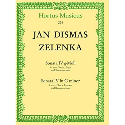 BARENREITER Sonata No 4 G Minor 2 Oboes, Bassoon and BC SET BARENREITER Sonata No 4 G Minor 2 Oboes, Bassoon and BC SET