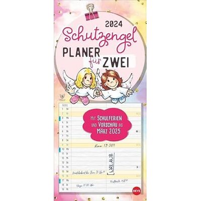 Heye Planificador de pared para dos de 2024 con diseño de ángel de la guarda para 2. Calendario de parejas con 2 columnas. Calendario de citas con bonitos ángeles de dibujos animados. Calendario de pared Heye Planificador de pared para dos de 2024 con diseño de ángel de la guarda para 2. Calendario de parejas con 2 columnas. Calendario de citas con bonitos ángeles de dibujos animados. Calendario de pared