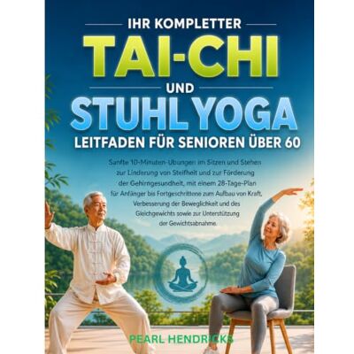 Pearl IHR KOMPLETTER TAI CHI UND STUHL YOGA LEITFADEN FÜR SENIOREN ÜBER 60: Sanfte 10-Minuten-Übungen im Sitzen und Stehen für die Gehirngesundheit, mit ... von Kraft, Beweglichkeit und Gleichgewicht Pearl IHR KOMPLETTER TAI CHI UND STUHL YOGA LEITFADEN FÜR SENIOREN ÜBER 60: Sanfte 10-Minuten-Übungen im Sitzen und Stehen für die Gehirngesundheit, mit ... von Kraft, Beweglichkeit und Gleichgewicht