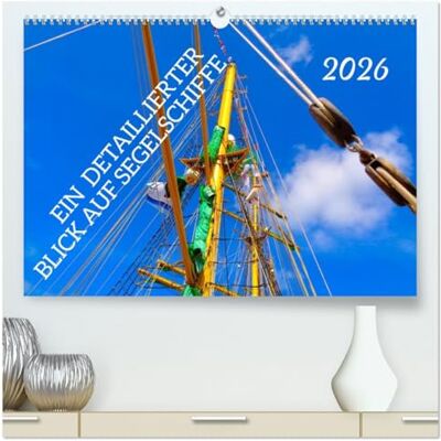 Peters, Natascha Ein detaillierter Blick auf Segelschiffe (hochwertiger Premium Wandkalender 2026 DIN A2 quer), Kunstdruck in Hochglanz: Eine beeindruckende ... traditioneller Seefahrt lebendig werden. Peters, Natascha Ein detaillierter Blick auf Segelschiffe (hochwertiger Premium Wandkalender 2026 DIN A2 quer), Kunstdruck in Hochglanz: Eine beeindruckende ... traditioneller Seefahrt lebendig werden.