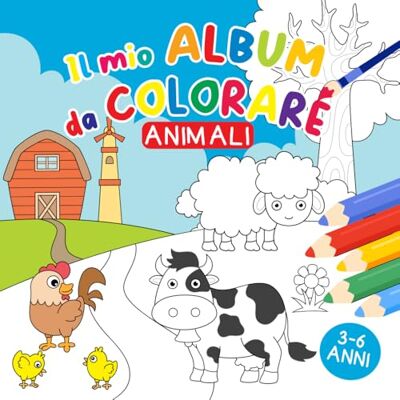 ART Il mio album da colorare – Animali: Libro da colorare per bambini 3-6 anni con 75 disegni di animali carini e pagine colorate di esempio – Attività creativa e educativa per imparare divertendosi ART Il mio album da colorare – Animali: Libro da colorare per bambini 3-6 anni con 75 disegni di animali carini e pagine colorate di esempio – Attività creativa e educativa per imparare divertendosi