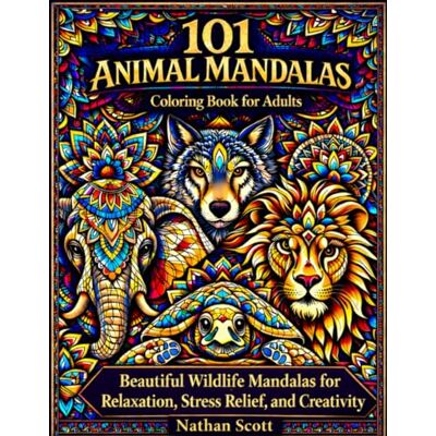 Scott 101 Animal Mandalas Coloring Book for Adults: Beautiful Wildlife Mandalas for Relaxation, Stress Relief, and Creativity Scott 101 Animal Mandalas Coloring Book for Adults: Beautiful Wildlife Mandalas for Relaxation, Stress Relief, and Creativity