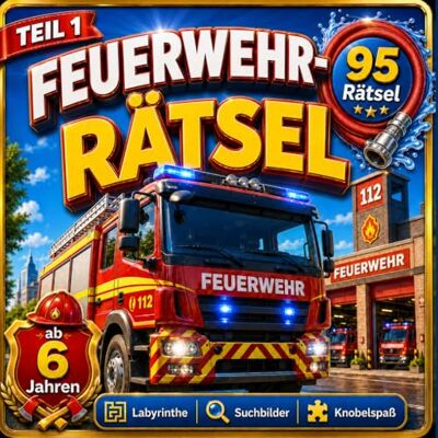 Creative Feuerwehr-Rätselbuch für Kinder ab 6 Jahren: 95 abwechslungsreiche Rätsel mit Labyrinthen, Suchbildern, Logikaufgaben und Knobelspaß Creative Feuerwehr-Rätselbuch für Kinder ab 6 Jahren: 95 abwechslungsreiche Rätsel mit Labyrinthen, Suchbildern, Logikaufgaben und Knobelspaß
