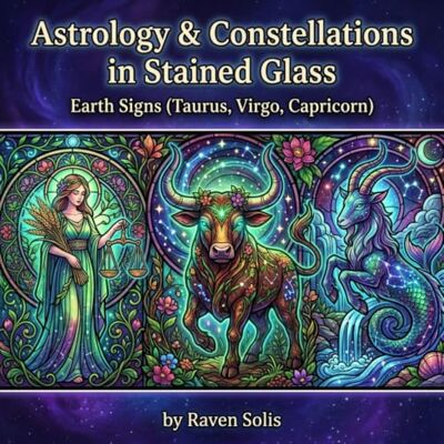 Solis Astrology & Constellations in Stained Glass: Earth Signs (Taurus, Virgo, Capricorn) – Adult Coloring Book Solis Astrology & Constellations in Stained Glass: Earth Signs (Taurus, Virgo, Capricorn) – Adult Coloring Book
