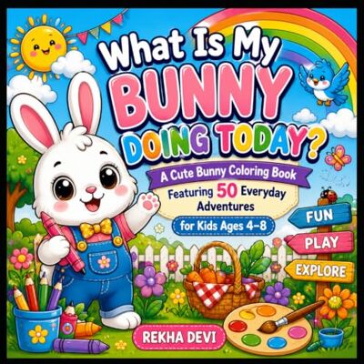 Devi What Is My Bunny Doing Today?: A Cute Bunny Coloring Book Featuring 50 Everyday Adventures for Kids Ages 4–8 (COLORING BOOK SERIES) Devi What Is My Bunny Doing Today?: A Cute Bunny Coloring Book Featuring 50 Everyday Adventures for Kids Ages 4–8 (COLORING BOOK SERIES)