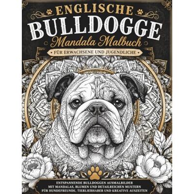 Creative Englische Bulldogge Mandala Malbuch für Erwachsene und Jugendliche: Entspannende Bulldoggen Ausmalbilder mit Mandalas, Blumen und detailreichen ... Tierliebhaber und kreative Auszeiten Creative Englische Bulldogge Mandala Malbuch für Erwachsene und Jugendliche: Entspannende Bulldoggen Ausmalbilder mit Mandalas, Blumen und detailreichen ... Tierliebhaber und kreative Auszeiten