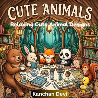 Devi Cute Animal Friends Coloring Book: Relaxing Cute Animal Designs Devi Cute Animal Friends Coloring Book: Relaxing Cute Animal Designs
