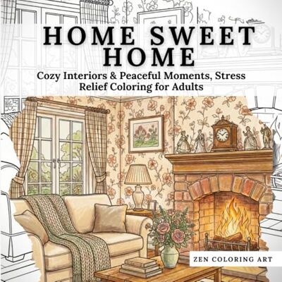 Home Sweet Home.: Cozy Interiors & Peaceful Moments, Stress Relief Coloring for Adults (Zen Coloring Art Collection) Home Sweet Home.: Cozy Interiors & Peaceful Moments, Stress Relief Coloring for Adults (Zen Coloring Art Collection)