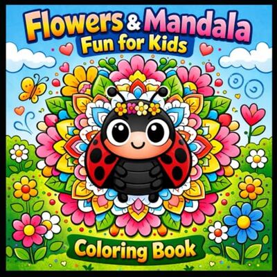 Devi Flowers & Mandala Fun for Kids: Cute Floral Coloring Pages with Petal the Ladybug Relaxing, Easy & Creative Designs for Ages 3–8 (KIDS COLORING BOOKS) Devi Flowers & Mandala Fun for Kids: Cute Floral Coloring Pages with Petal the Ladybug Relaxing, Easy & Creative Designs for Ages 3–8 (KIDS COLORING BOOKS)
